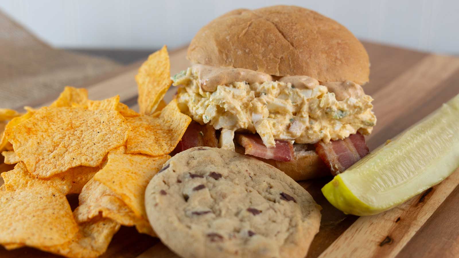 Photo of El Diablo Egg Sandwich at White or Wheat Sandwich Shoppe