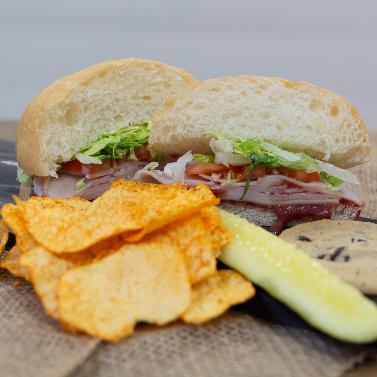 The Cranberry Turkey at White or Wheat Sandwich Shoppe