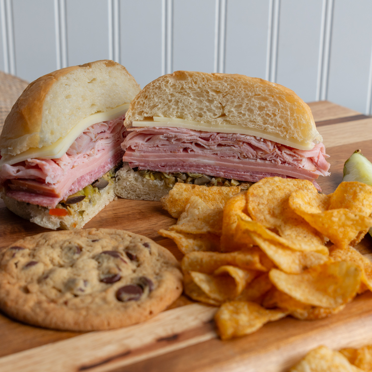 The Muffaletta at White or Wheat Sandwich Shoppe
