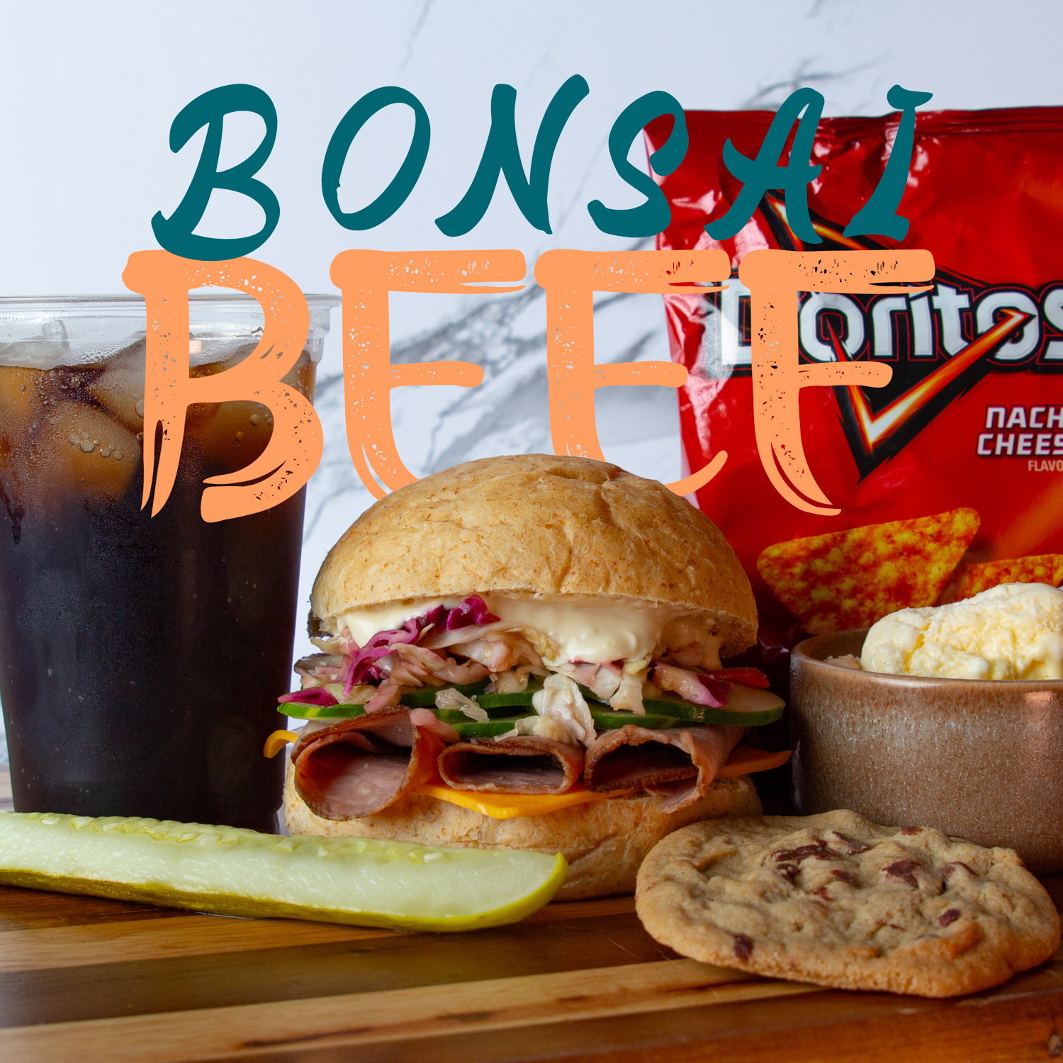 Bonsai Beef at White or Wheat Sandwich Shoppe