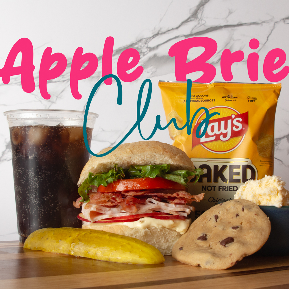 The Apple Brie Club at White or Wheat Sandwich Shoppe